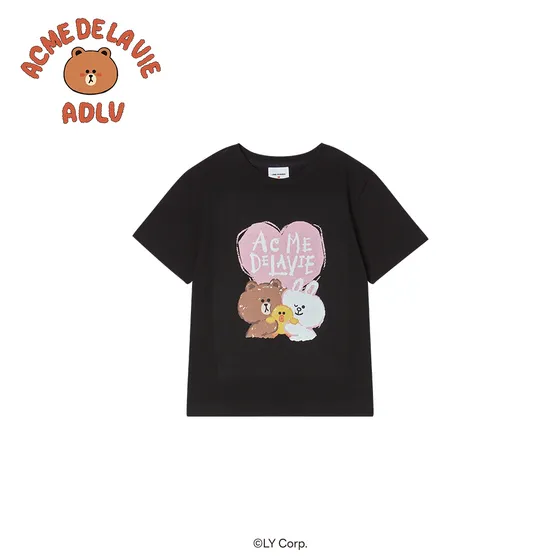 &Aacute;o thun KIDS HEART LINE FRIENDS Be