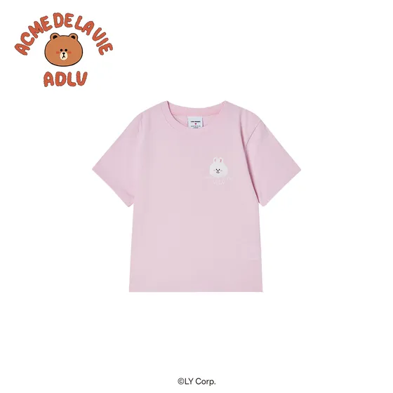 &Aacute;o thun KIDS BASIC LINE FRIENDS Hồng nhạt