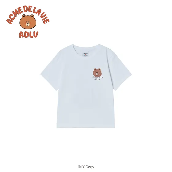 &Aacute;o thun KIDS BASIC LINE FRIENDS Trắng