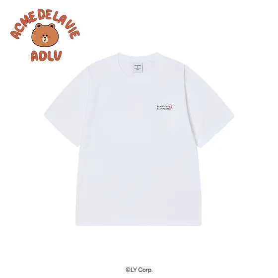 &Aacute;o thun SLEEPING LINE FRIENDS Trắng