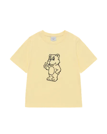 &Aacute;o thun KIDS BASIC AC BEAR V&agrave;ng nhạt