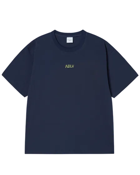 &Aacute;o thun  CURSIVE LOGO Xanh navy đậm