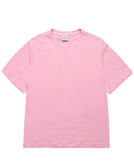 &Aacute;o thun  CURSIVE LOGO Hồng nhạt