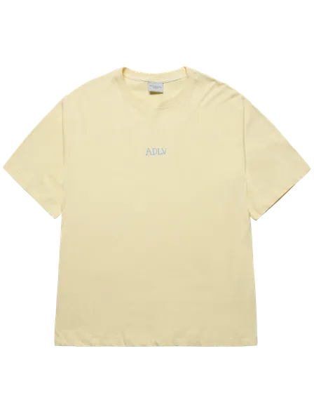 &Aacute;o thun  CURSIVE LOGO V&agrave;ng nhạt