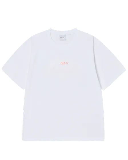 &Aacute;o thun  CURSIVE LOGO Trắng