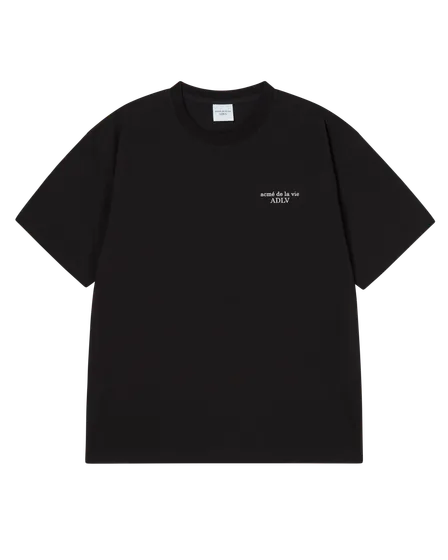 &Aacute;o thun FLOCKING BASIC LOGO Đen