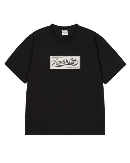 &Aacute;o thun LABEL PRINT Đen