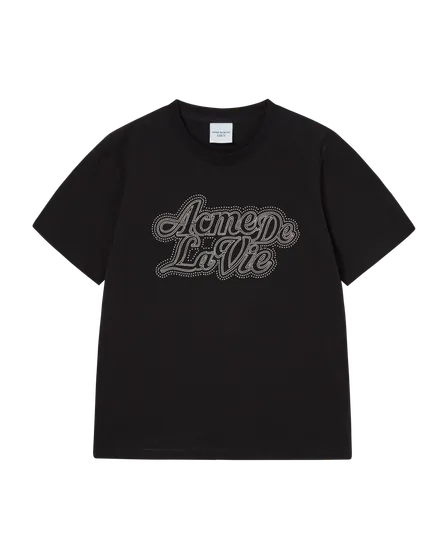 &Aacute;o thun WOMAN CUBIC LAYER LOGO Đen