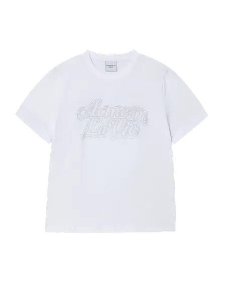 &Aacute;o thun WOMAN CUBIC LAYER LOGO Trắng