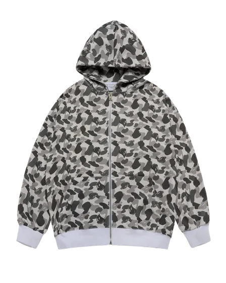 &Aacute;o hoodie k&eacute;o kh&oacute;a AC BEAR CAMO ALLOVER X&aacute;m