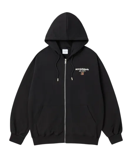 &Aacute;o hoodie AC POINT STANDARD Đen