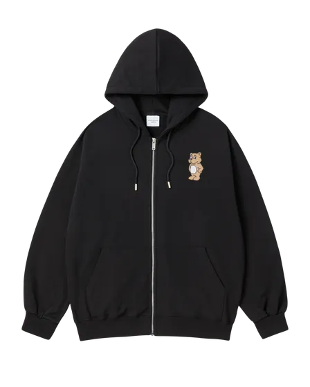 &Aacute;o hoodie STAND 2D AC BEAR Đen