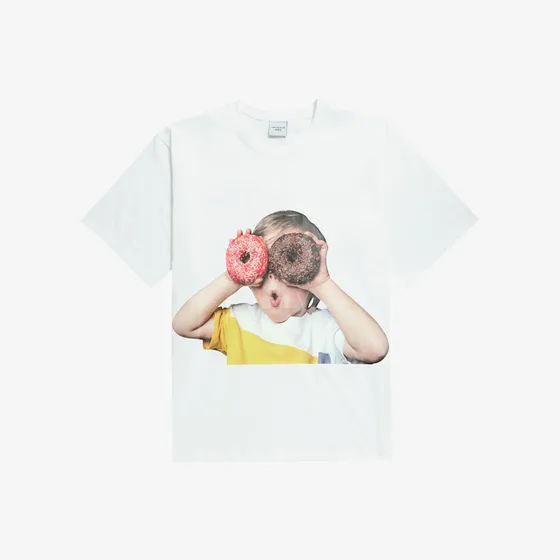 &Aacute;o Thun ADLV Baby Face Donuts 1 R Trắng