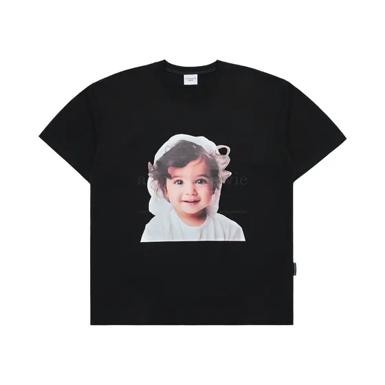 &Aacute;o Thun ADLV Baby Face Wave Hair Đen