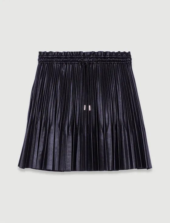 Chân váy ngắn xếp ly 184 Đen