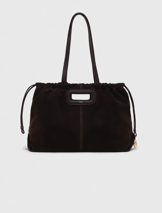 Túi tote chữ M da lộn TU Đỏ