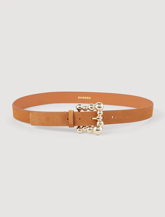 Thắt lưng da lộn 31 Caramel