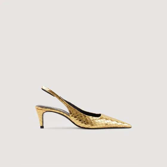 Giày cao gót slingback 61 Vàng