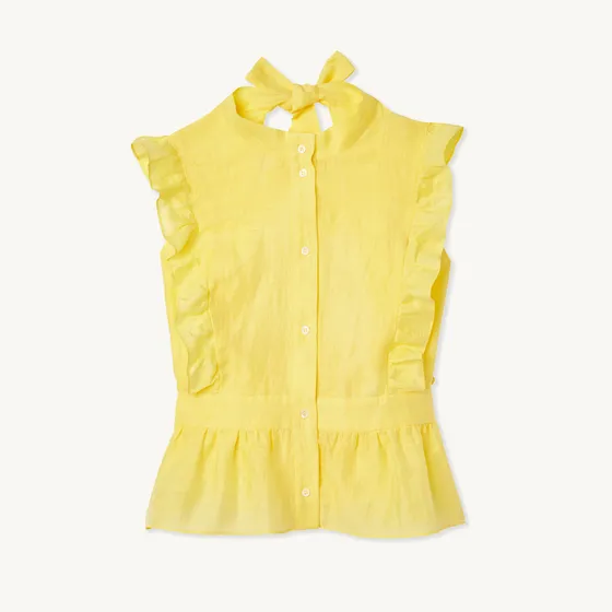 Áo hở hưng phối ruffle 310 Vàng
