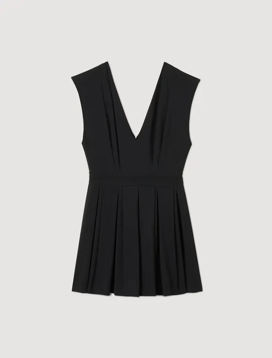 Bộ playsuit xếp ly 34 Đen
