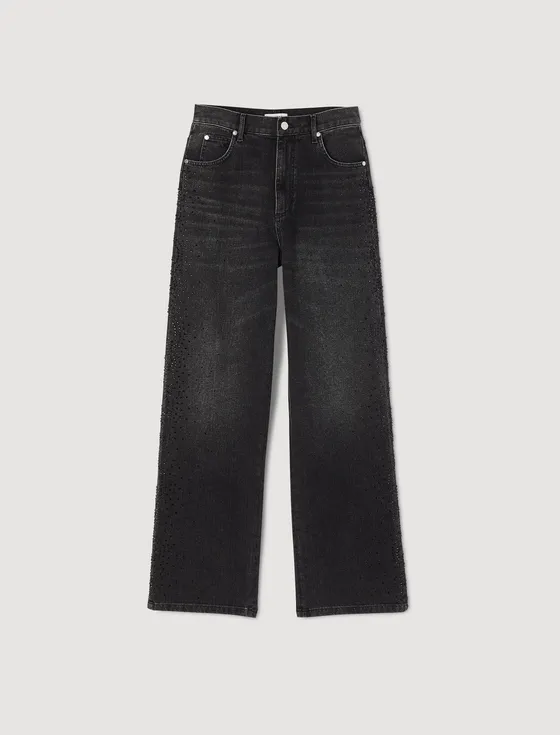 Quần jeans ống đứng 33 Đen