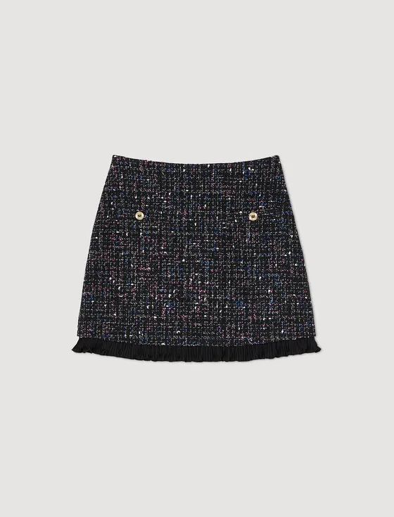 Chân váy tweed ngắn 33 Đen