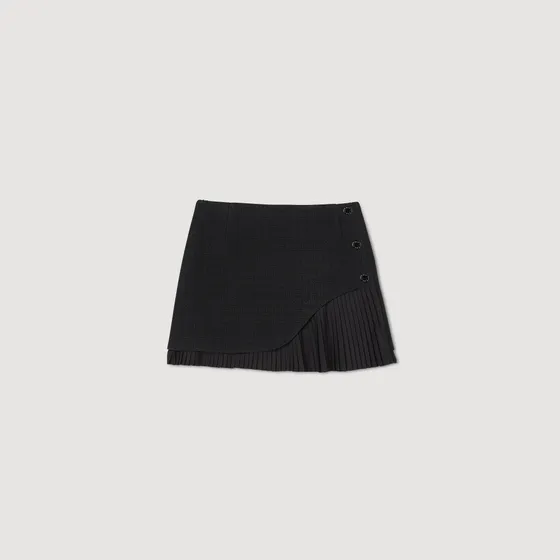Chân váy tweed ngắn 33 Đen