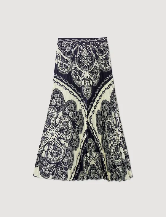 Chân váy maxi in họa tiết bandana 63 Be