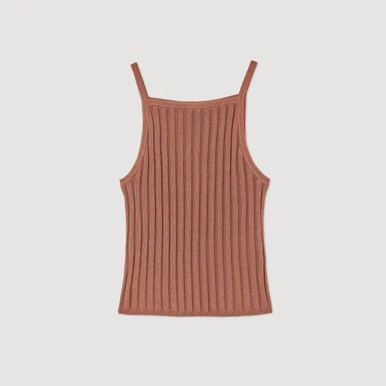 Áo tank top dệt kim 310 Nâu