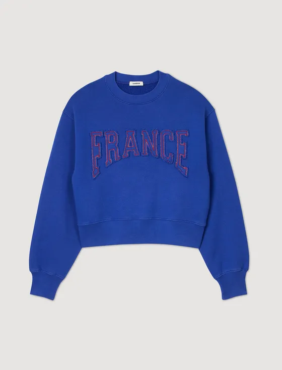 Áo nỉ France XS Xanh dương
