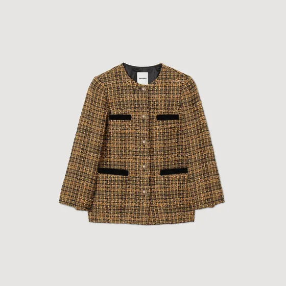 Áo khoác vải tweed 61 Caramel