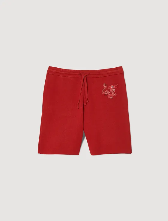 Quần short hình rồng 23 Đỏ