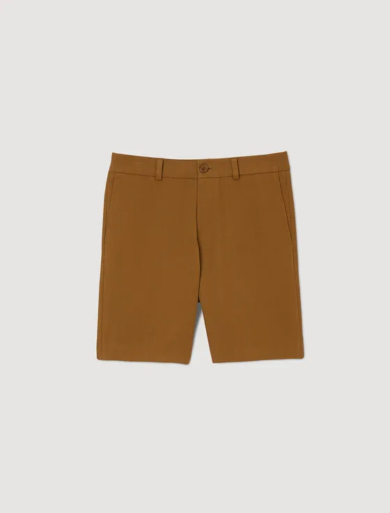 Quần short cotton 40 Camel