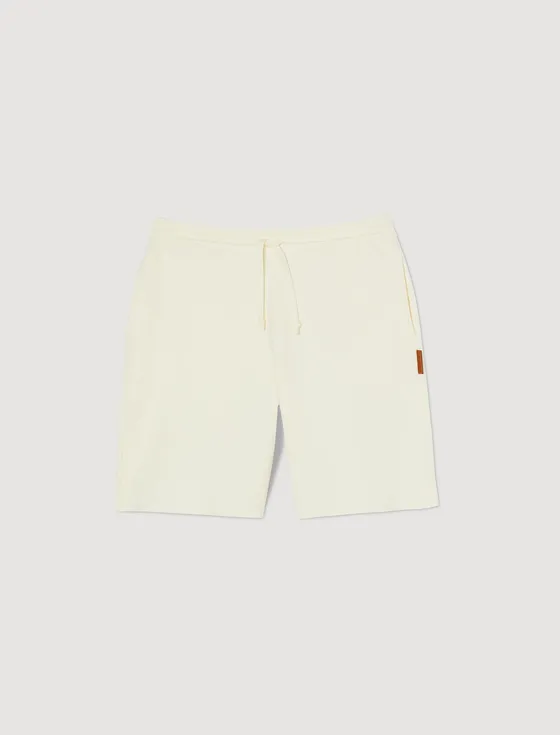 Quần short jersey 22 Trắng Ecru