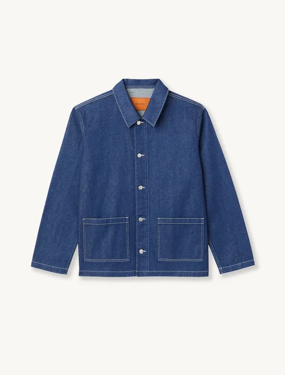 Áo khoác denim M Xanh denim