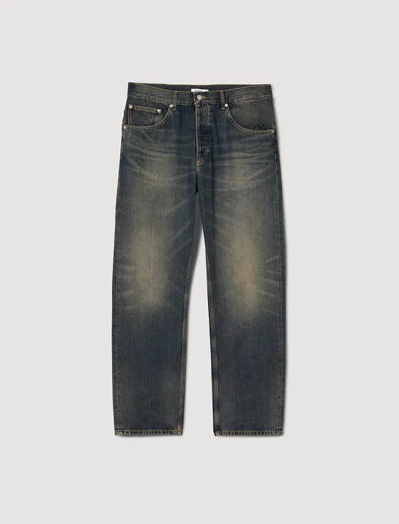 Quần jeans phai màu 606 Xanh denim