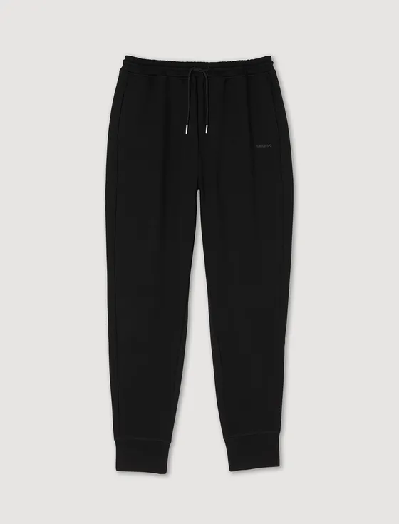 Quần jogger dệt kim 22 Đen