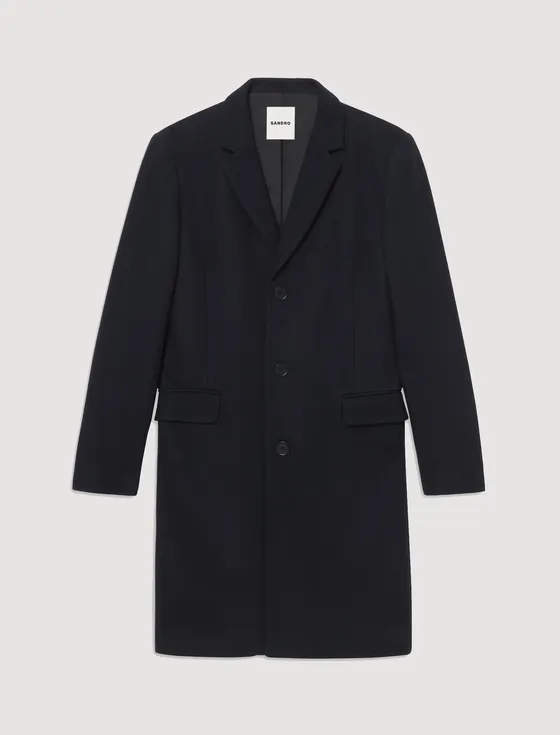 Áo khoác coat len 22 Xanh đen