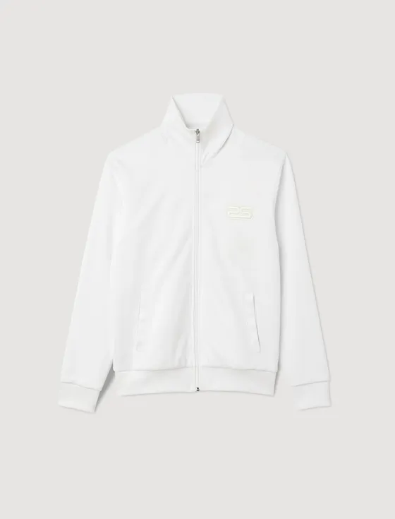 Áo cardigan có khóa kéo 22 Trắng