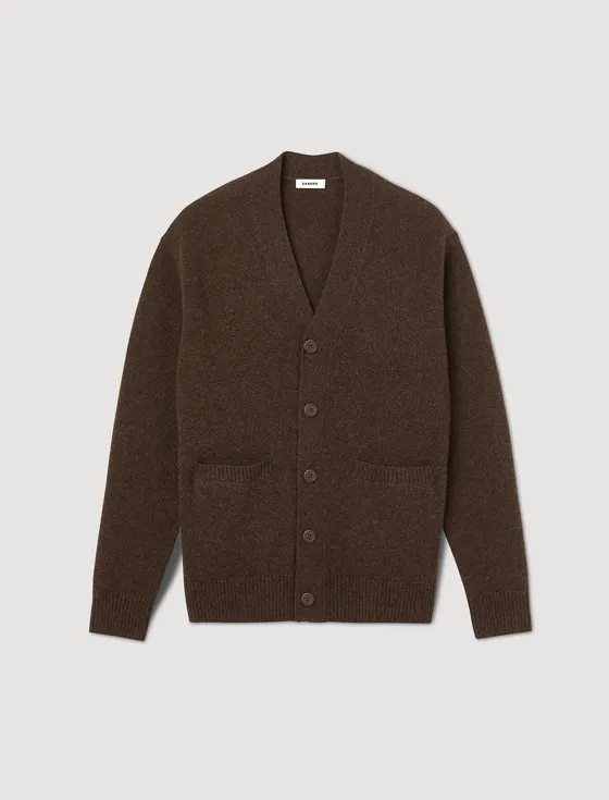 Áo cardigan len 23 Nâu