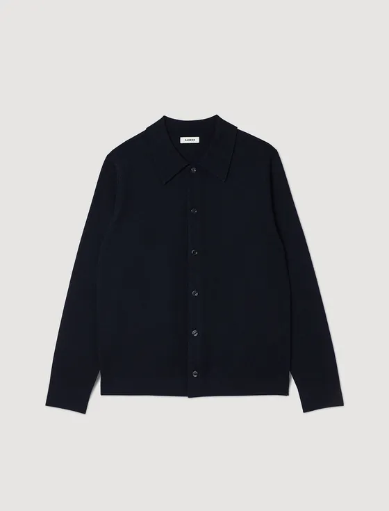 Áo cardigan dệt kim 22 Xanh đen