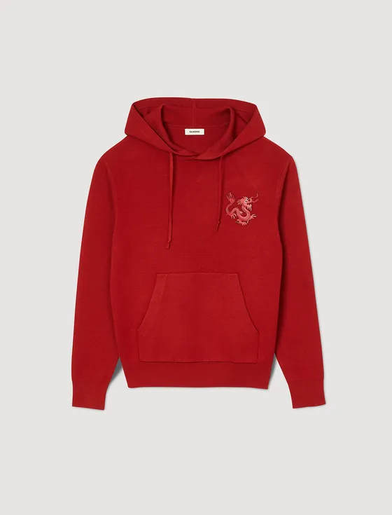 Áo hoodie hình rồng 22 Đỏ