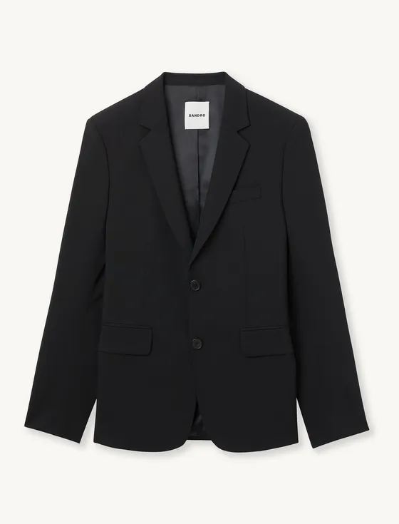 Áo suit len 125 Đen