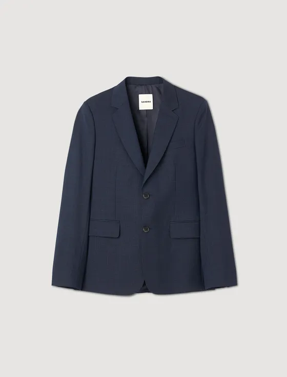 Áo suit len 1203 Xanh đen