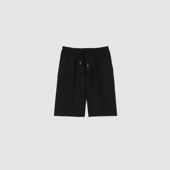 Quần shorts vải 42 Đen