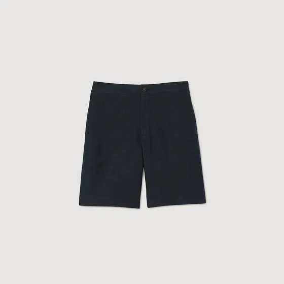 Quần short linen 40 Xanh đen