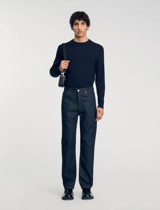 Quần jeans dáng suông 33 Xám