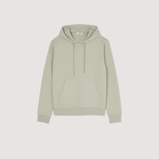 Áo hoodie in logo M Kaki
