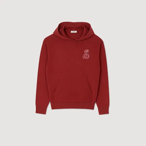 Áo hoodie Snake M Đỏ