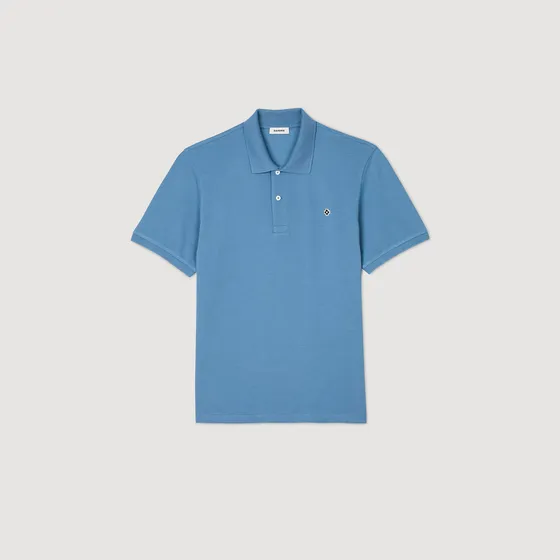Áo polo Square Cross S Xanh denim